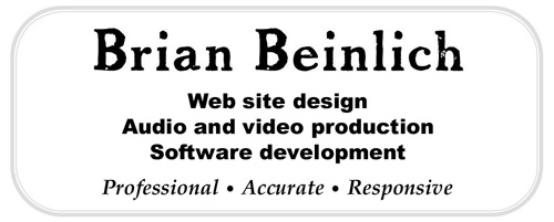 brian beinlich, web designer