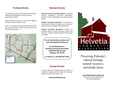 HCA brochure - outside